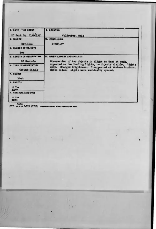 First page of 1964-09-9421460-Coldwater-Ohio