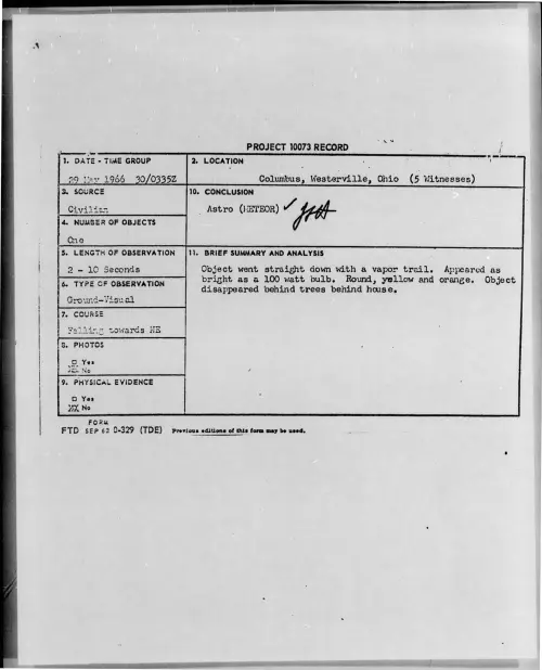 First page of 1966-05-7092668-Columbus-Westerville-Ohio