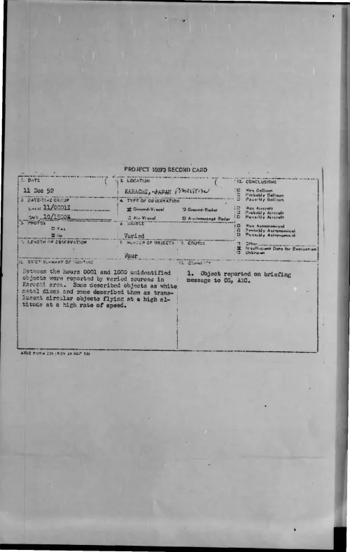 First page of 1952-12-9170343-KARACHI-PAKISTAN