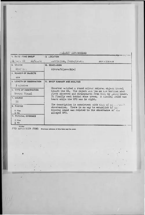 First page of 1966-11-8276673-Warrington-Pennsylvania
