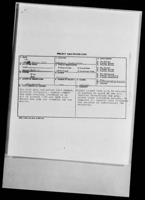 First page of 1957.03 - 6787869 - Redmond, Washington