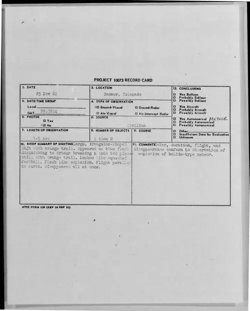 First page of 1961-11-8698143-Denver-Colorado