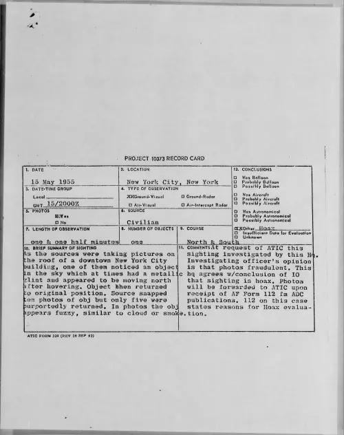 First page of 1955.05 - 6961109 - New York City, New York