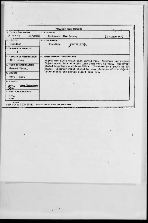 First page of 1967-03-7463516-Spotswood-NewJersey