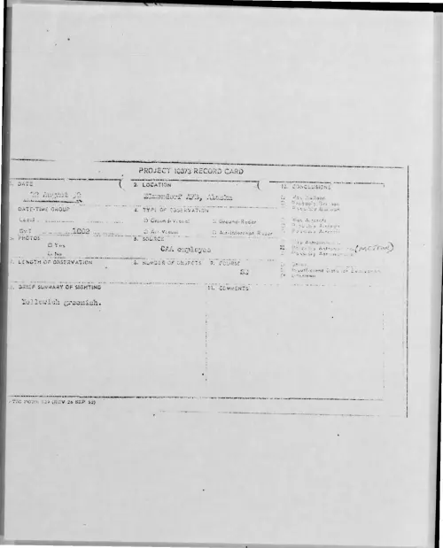 First page of 1952-08-8768695-ElmendoriAFB-Alaska