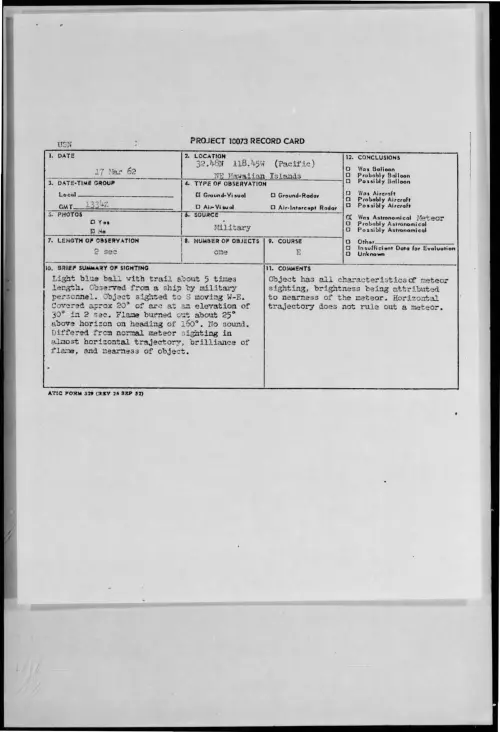 First page of 1962-03-8645802-32-48N118-45W-Pacific-NEHawaiianIslands