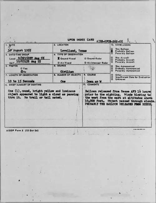 First page of 1955.08 - 6971587 - Levelland, Texas