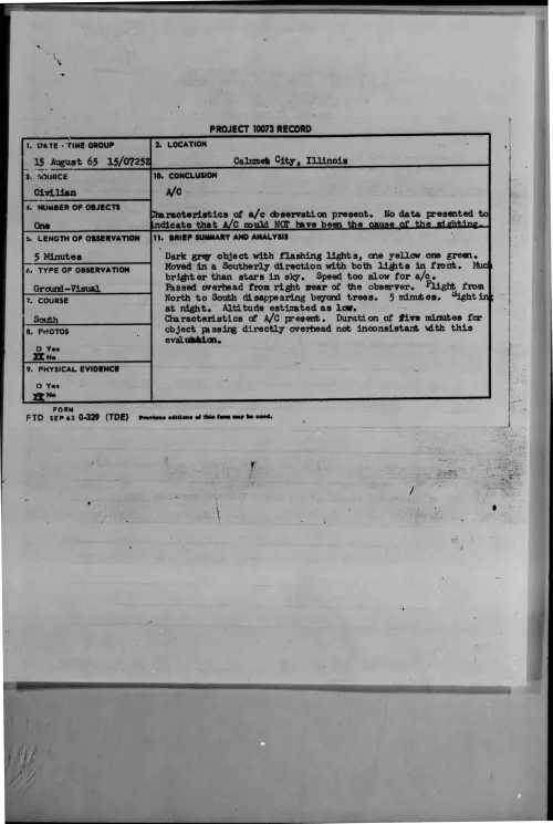 First page of 1965-08-7476027-CalumetCity-Illinois