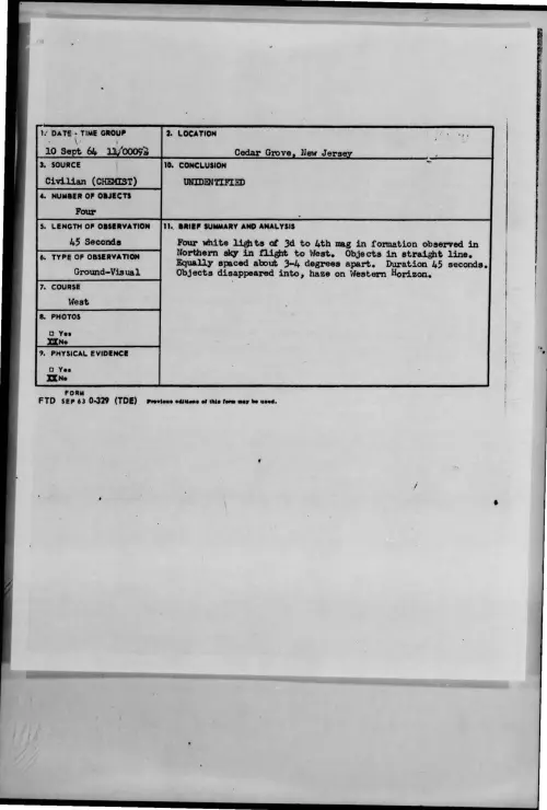 First page of 1964-09-9421404-CedarGrove-NewJersey