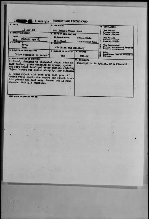 First page of 1960.04 - 7812079 - New Mexico-Texas Area