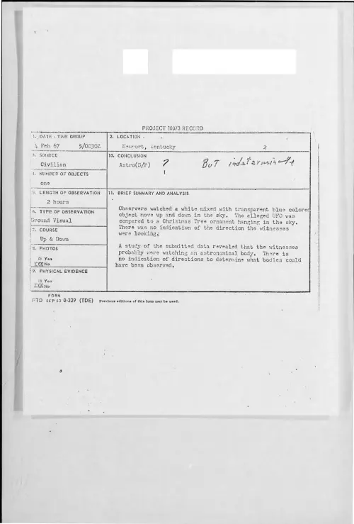First page of 1967-02-8551211-Newport-Kentucky