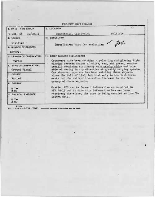 First page of 1966-10-8279336-Coursegold-California