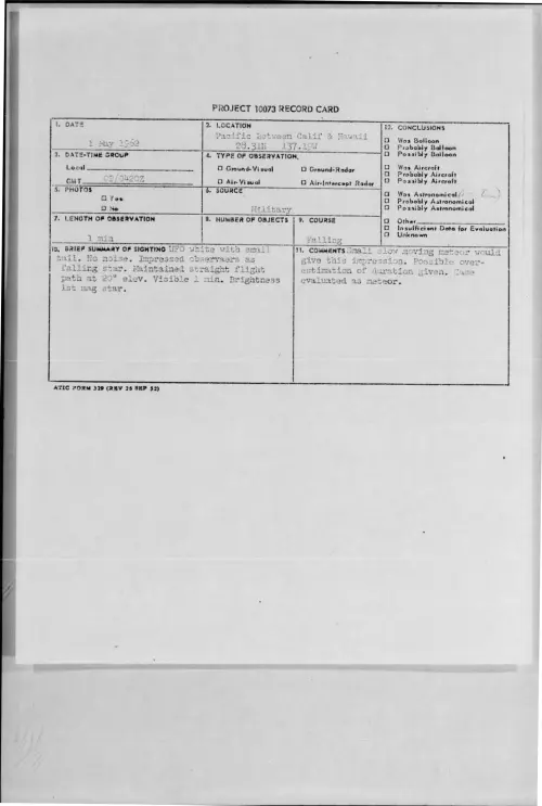 First page of 1962-05-8659603-PacificBetweenCalifandHawaii28-31N137-19W