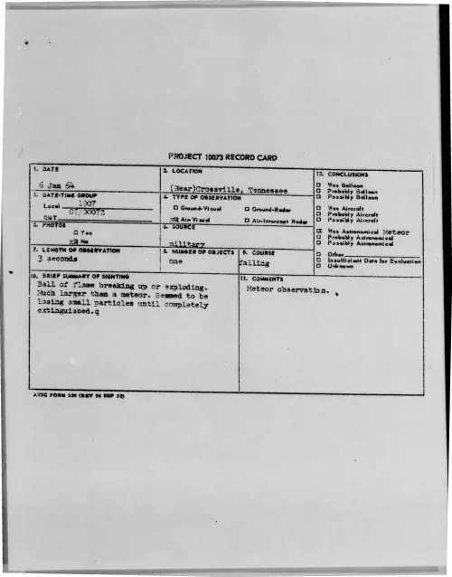 First page of 1964-01-9738779--Near-Crossville-Tennessee