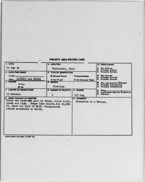 First page of 1951-09-7009301-Cincinnati-Ohio