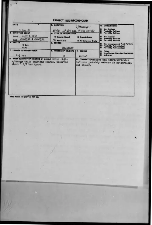 First page of 1961-09-8301694-3648N12418Wand3449N12438W-PACIFIC-