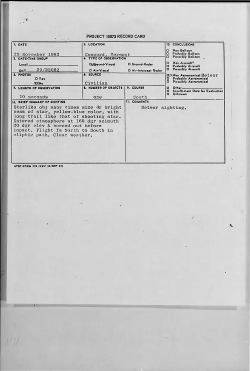 First page of 1962-11-9316328-Concord-Vermont
