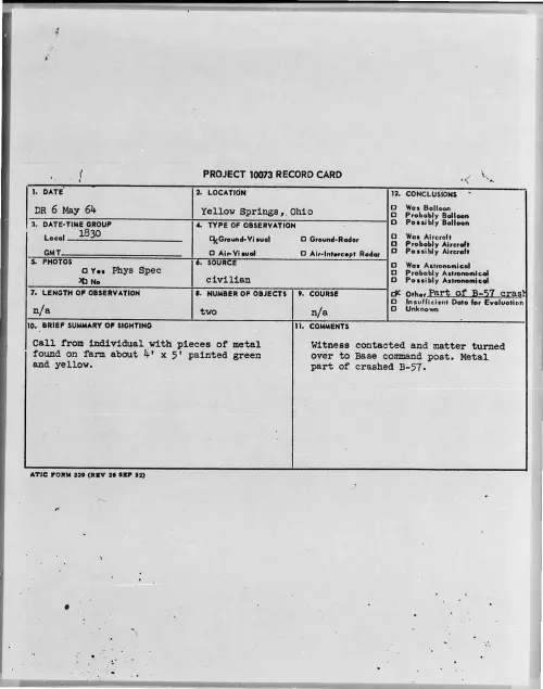 First page of 1964-05-8703293-YellowSprings-Ohio