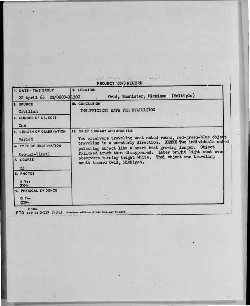 First page of 1966-04-7107827-Ovid-Bannister-Michigan