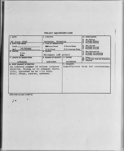 First page of 1956.06 - 6786320 - Laramie, Wyoming