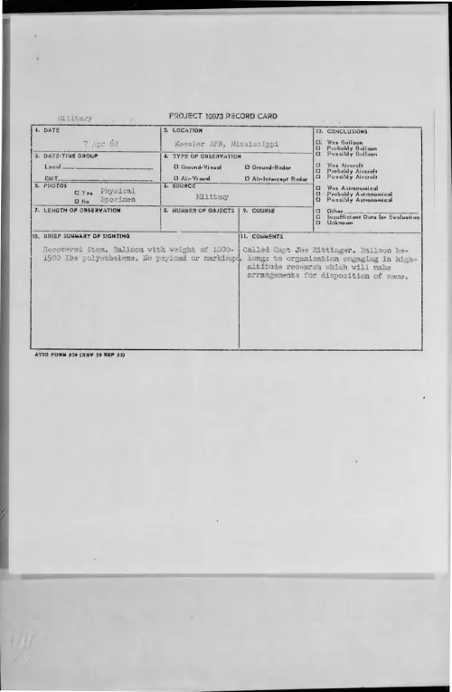 First page of 1962-04-8649917-KeeslerAFB-Mississippi