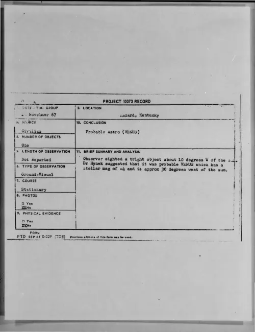 First page of 1967-11-6976701-Hazard-Kentucky