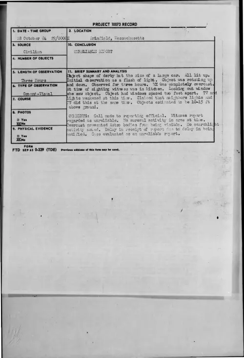 First page of 1964-10-9421785-Brinfield-Massachusetts