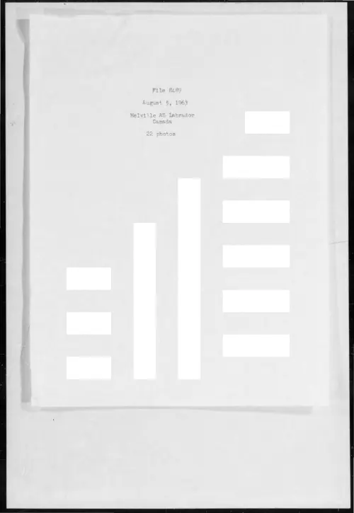 First page of 1963-08-6977373-MelvilleASLabradorCanada-8489-