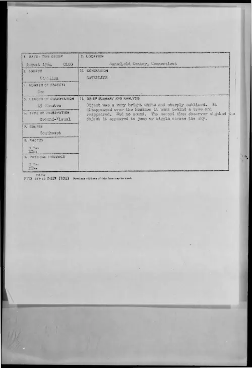 First page of 1964-08-9420969-MansfieldCenter-Connecticut