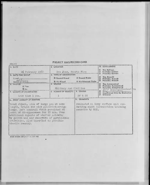 First page of 1960.02 - 6970199 - San Juan, Puerto Rico