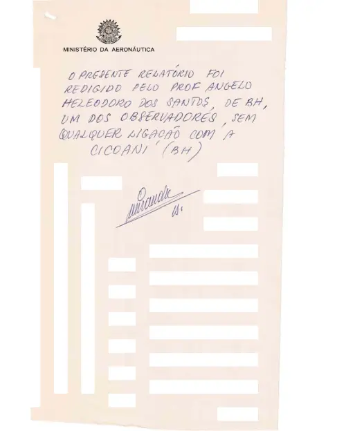 First page of BrazilianUFOFiles - CASO SIOANI SEM Nº - 003 69 - Colorido ORIGINAL Caso SIOANI Sem Nr 003 69 Colorido ORIGINAL