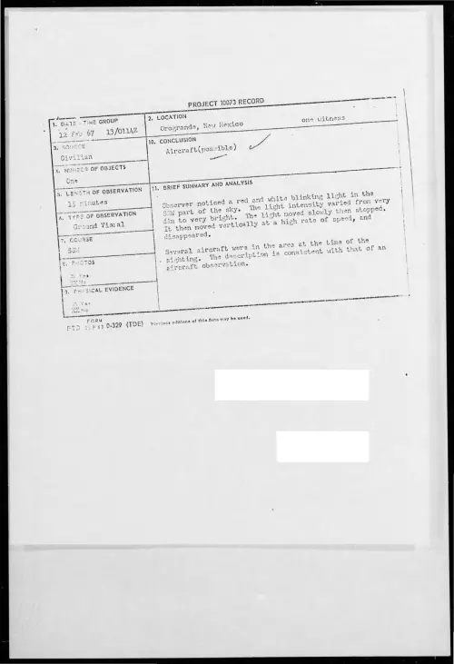 First page of 1967-02-8553267-Orogrande-NewMexico