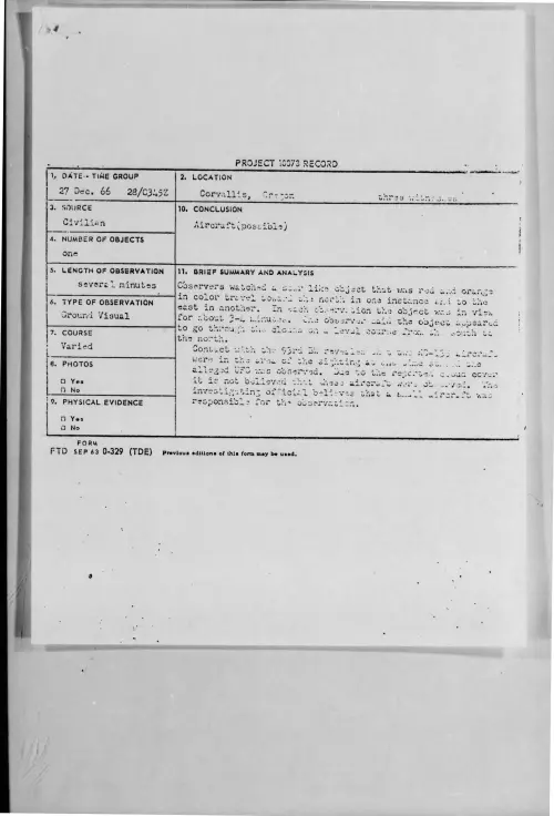 First page of 1966-12-8286126-Corvallis-Oregon