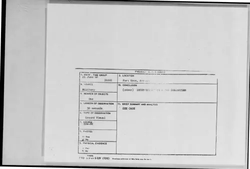 First page of 1966-06-8280392-FortKnox-Kentucky