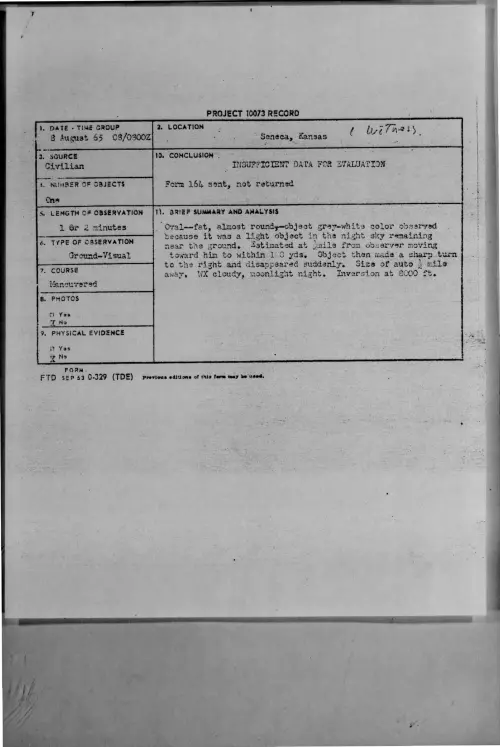 First page of 1965-08-7472489-Seneca-Kansas