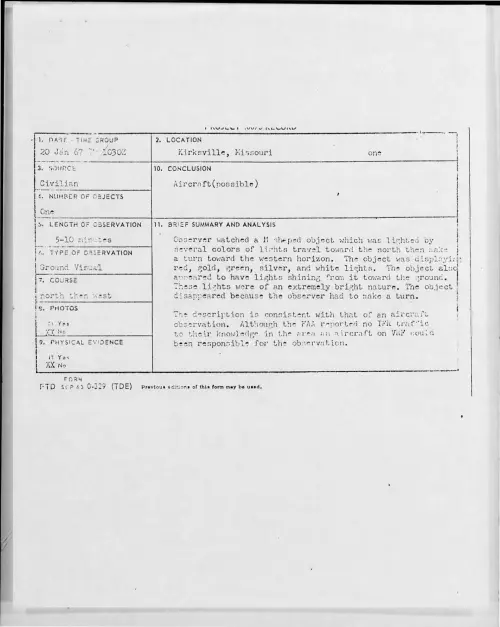 First page of 1967-01-8540536-Kirksville-Missouri