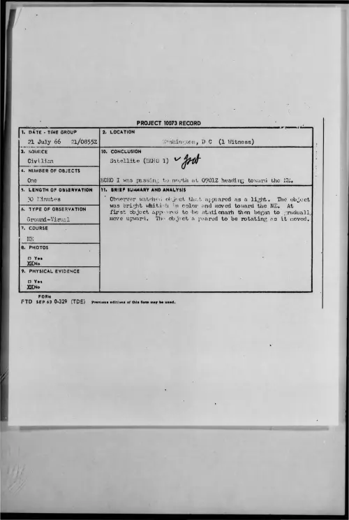 First page of 1966-07-8716469-Washington-DC
