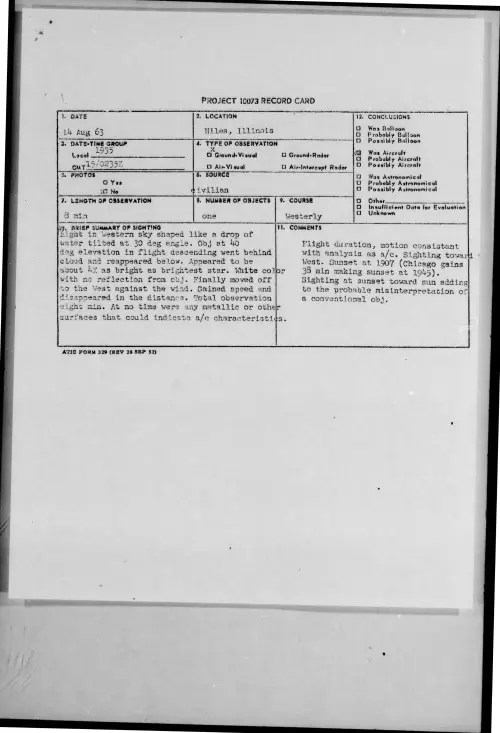 First page of 1963-08-9733078-Niles-Illinois