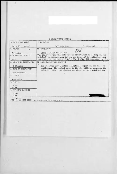 First page of 1968-07-7198435-Tolland-Mass