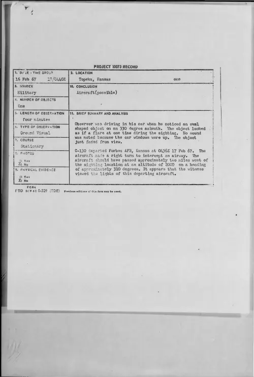 First page of 1967-02-9666040-Topeka-Kansas
