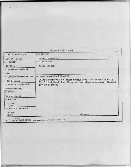 First page of 1965-08-7440681-Pierz-Minnesota