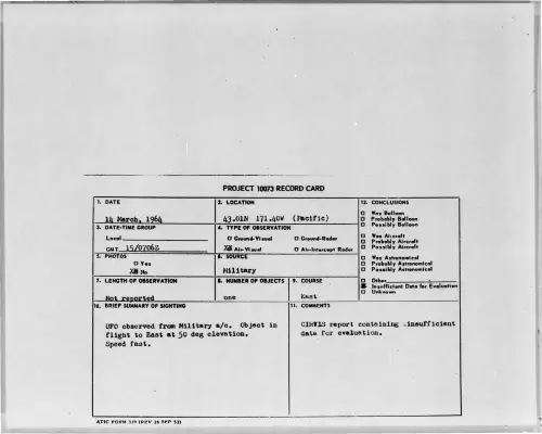 First page of 1964-03-8688532-43-01N171-40W-Pacific-