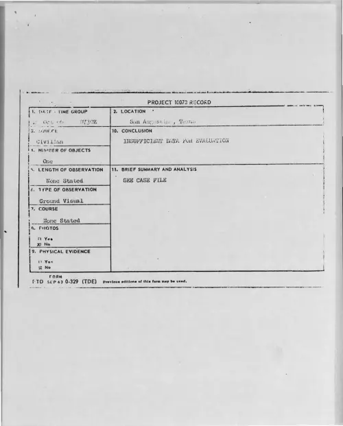 First page of 1966-10-8288267-SanAugustine-Texas