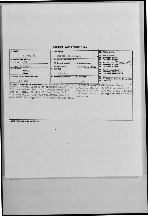 First page of 1961-10-8684193-Duluth-Minnesota
