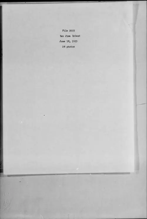 First page of 1953.06 - 7275610 - Iwo Jima Island (#2605)