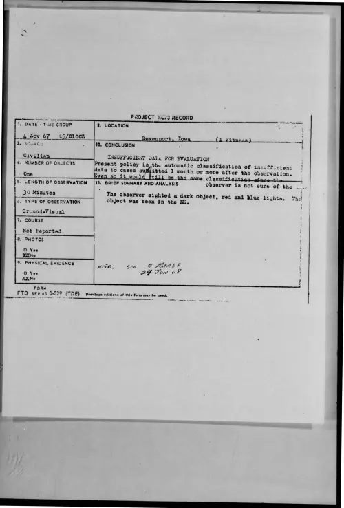 First page of 1967-11-6974277-Davenport-Iowa