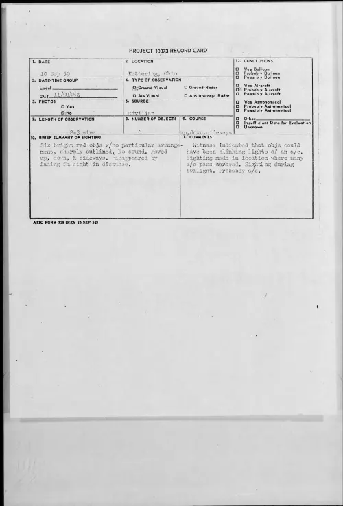 First page of 1959.09 - 8409690 - Kettering, Ohio