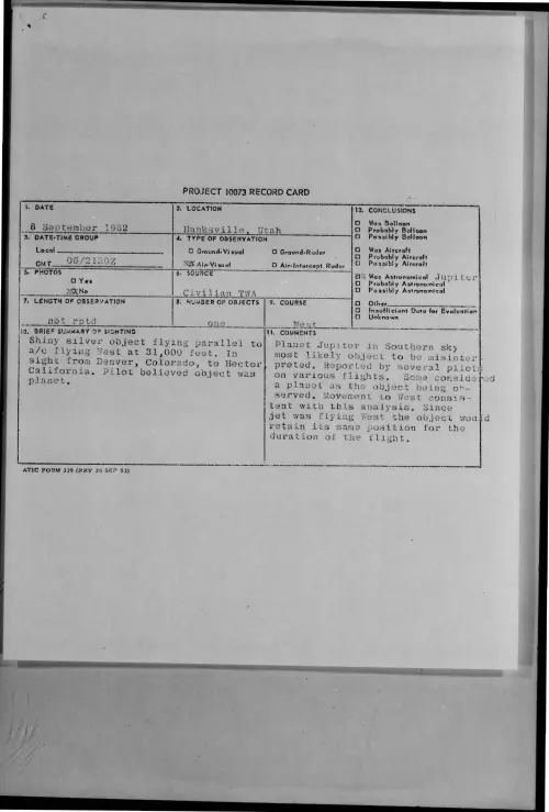 First page of 1962-09-8723701-Hanksville-Utah
