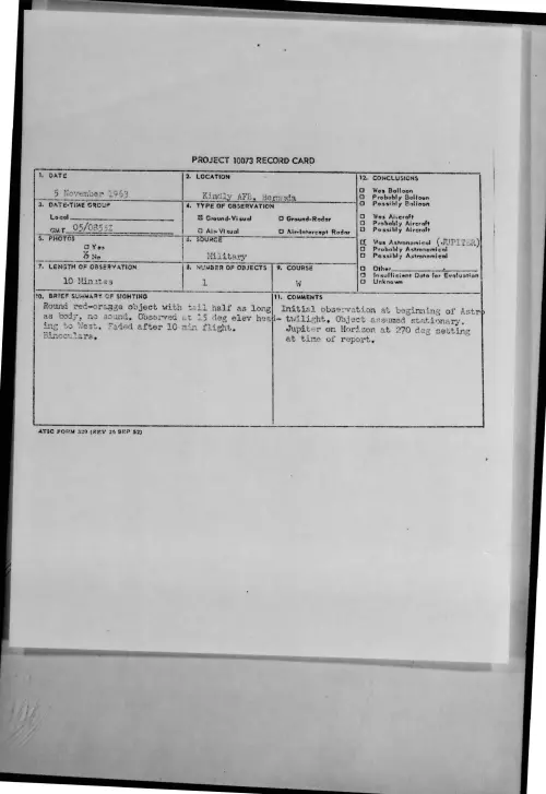 First page of 1963-11-9736923-KindlyAFB-Bermuda