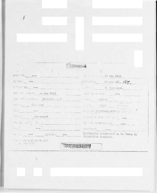 First page of 1948-08-6387280-GodmanAFB-KY